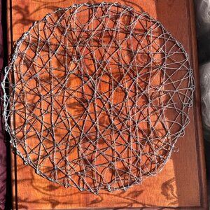 Set of 4 PVC round placemats for dining, kitchen table